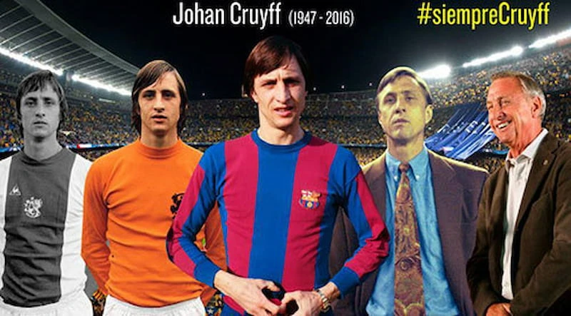 J.Cruyff đã đặt nền móng cho HLV bóng đá Hà Lan thành công ở Barcelona